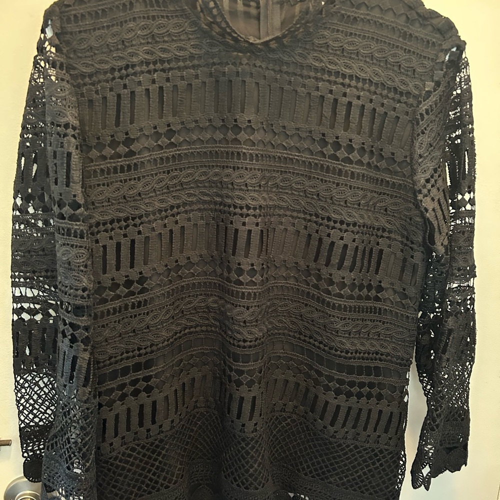 Gibson Black Lace Women's Blouse